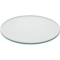 relaxdays Tischplatte Glasplatte 8mm ESG (1 St), 30 cm