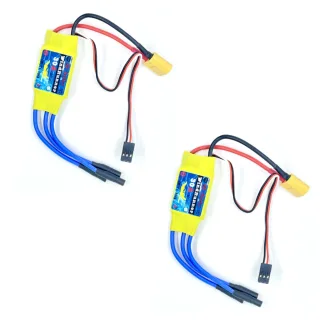 2PCS Brushless ESC 30A Speed Control 2S 3S XT60 Plug JR for 2212 Brushless Motor KT SU27 RC Airplane FPV Racing Drone RC
