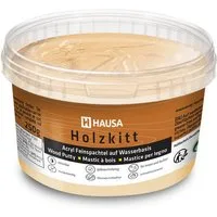 Hausa Holz-Reparaturset Holzkitt, 250g gebrauchsfertig ausgezeichnete Füllkraft rissbeständig, 1-St., Gramm Eiche Natur Holzspachtelmasse Kitt für Holz, Holzspachtel/Füllmasse zum Reparieren