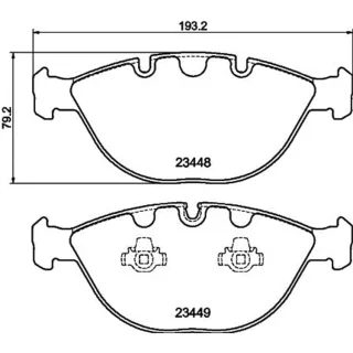 Hella Bremsbel?ge vorne BMW X5 E53