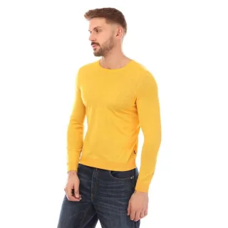 Boss - Pullover für Herren, Schurwolle, Schmal (Gelb)