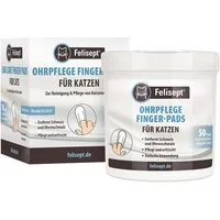 Felisept Fellpflege Felisept Ohrpflege Finger-Pads für Katzen 50 Stück