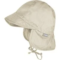 MAXIMO Schirmmütze GOTS BABY-Schildmütze, Nackenschutz, Bindeband, Waschoptik, UV (1-St)