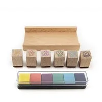 Trendhaus Stempel Holzstempel-Set Lehrer 6 Motive 13 Teile