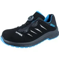 Uvex UVEX 2 trend Herren BOA Halbschuh S1P schwarz - Größe: 46 Sicherheitsschuh Wechselfußbett