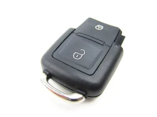 Schlüssel Klappschlüssel Gehäuse Hülle Tasten 2er-TASTENFELD für VW Seat Skoda