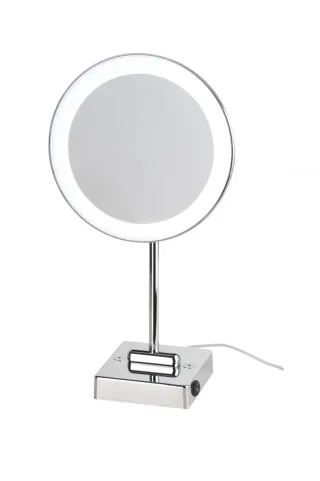 Koh-I-Noor DISCOLOLED Indirekter Stromanschluss mit Stecker. Tischmodell 20x11.5x41, Chrom, C37/1KK2 C37/1KK2
