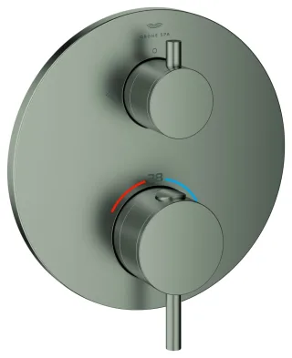 GROHE Thermostat-Brausebatterie Atrio 24358 für 35604 2-W-Umstellung satin steel, 24358MS0 24358MS0