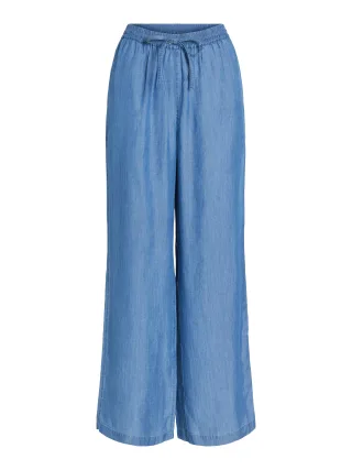VILA - VITEVIRA HW PANT/VOL Medium Blue Denim - Gr. - 40