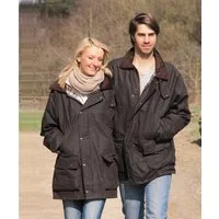 Scippis Reitjacke Wachsjacke Basic, braun, Reitjacke