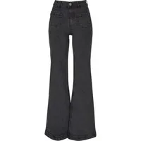 URBAN CLASSICS Straight-Jeans Urban Classics Damen Ladies Vintage Flared Denim Pants (1-tlg)