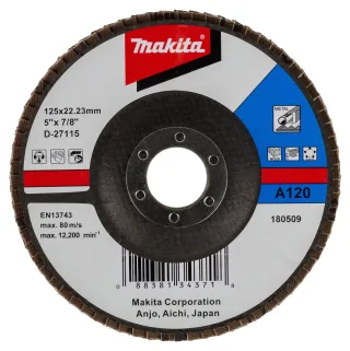 Makita Fächerschleifscheibe 125mm A120 - D-27115