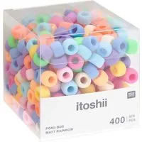 Rico Design Bastelperlen itoshii Perlenmix Ponii Beads, (400-tlg), 400 Stück