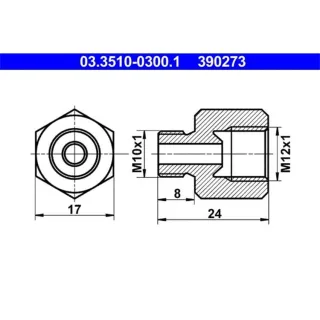 ATE Bremsleitung Adapter