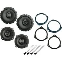 DSX Pioneer Lautsprecher Set für Opel Zafira B Bj 05-14 Tür vorne hinten Auto-Lautsprecher (75 W)