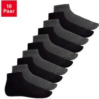 Footstar Kurzsocken EVERYDAY! 10 Paar Quarter Socken Kurzsocken Kurze Baumwoll Socken