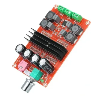 XH-M190 2*100W Tube Digital Audio Board TDA3116D2 Power Audio Amp 2.0 Class D Stereo HIFI Amplifier DC12-24V