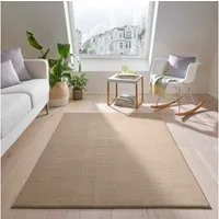 TaraCarpet Teppich TaraCarpet Kitten sehr weich und waschbar für Wohnzimmer Schlafzimmer, rechteckig, Höhe: 12 mm, Kurzflor Teppich uni einfarbig super soft weich waschbar beige 120x170