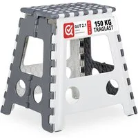 relaxdays Sitzhocker Klapphocker faltbar XL 2er Set (Set, 2 St., 2er Set)