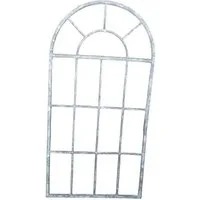 Deko-Impression Wanddekoobjekt Deko-Fenster Sprossenfenster Dekorahmen Bilderrahmen Eisen grau 87cm (1 St)