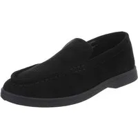 Ital-Design Slipper für Damen – Bequemer Alltagsschuh für Freizeit Slipper (91261405) Blockabsatz Mokassins in Schwarz