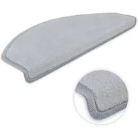 Metzker® Stufenmatte Stufenmatten DAS TEPPICHWERK Uni Halbrund, halbrund, Höhe: 7 mm, 15 Stück im Set