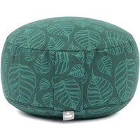 bodhi Meditationskissen Meditationskissen RONDO, 32 x 20 cm Bodhi Leaves, deep green, Dinkel