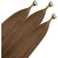 hair2heart Echthaar-Extension Premium Mini Tape Extensions #8/1 Hellblond Asch 40cm