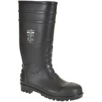 Portwest FW95 - Total-Sicherheitsgummistiefel S5, schwarz, grün, weiß Gummistiefel Stahlkappe