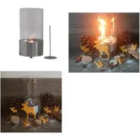 TecnoAir System Dekokamin Tischfeuer Tischkamin Feuerstelle Kamin Gelkamin Bio Ethanol-Kamin