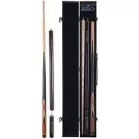 Robertson Billardqueue 1151.01 Queue Snooker Set R-1 mit Verlängerungen & Koffer, Escheholz, Messing-Ferrule