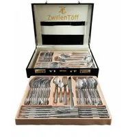 Zilner Besteck-Set 72-teiliges Besteckset Hochwertiger Edelstahl 18/10 Glänzend & Elegant (72-tlg), 12 Personen, Edelstahl 18/10