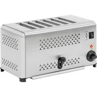 Royal Catering Toaster Gastronomie-Toaster 6 Scheiben 2500 W Timer Krümelschublade Edelstahl, 2500 W