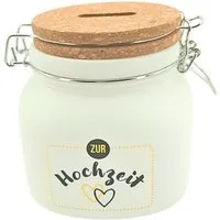HERGO Creation Spardose Sparglas zur Hochzeit