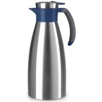 Emsa Isolierkanne Soft Grip, 1,5 l, (1-St), Quick Tip Verschluss, rutschfester Halt, 12 h heiß, 24 h kalt