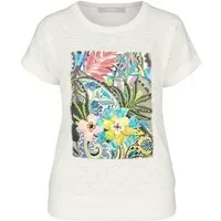 bianca Print-Shirt JOLIE mit coolem Frontmotiv und Pallietten-Applikation