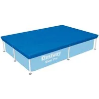 Bestway Pool-Abdeckplane 224 x 154 cm (Packung, 1-St), blau, eckig