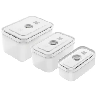 ZWILLING Fresh & Save Vakuum Boxset, S/M/L / 3-tlg, Kunststoff, Semitransparent-Grau