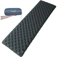 Skandika Isomatte Exclusive Air Single, Aufblasbare Schlafmatte, Campingmatte, Zelt, (Strapazierfähig, reißfest, wasserabweisend, atmungsaktiv), ultraleicht, Aufblasbare Luftmatratze, kleines Packmaß Outdoor/Indoor