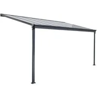 HOME DELUXE Terrassendach SOLIS - Größenauswahl, BxT: 312x303 cm, Bedachung Hohlkammerplatten, (Doppelstegplatten Dach), Pergola aus Aluminium, Sonnenschutz für Terrasse