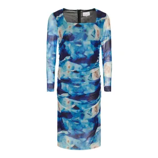Polly Kleid in Blau-Mix