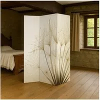 HTI-Living Paravent Paravent mit Naturmotiv Pusteblume Weiß (Stück, 1 St., 1 Paravent), Raumteiler Sichtschutz Trennwand