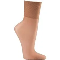 FussFreunde Feinsocken 10 Paar Wellness-Feinsöckchen, 30den, Komfortbund, mit Glanzeffekt (10 Paar) Spezial-Komfortbund ohne Gummidruck, verstärkte Spitze