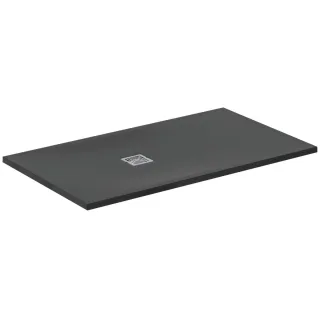 Ideal Standard Rechteck-Duschwanne Ultra Flat S + 1400x800mm Abl.25cm Mitte/Seite Schiefer, T5599FV T5599FV