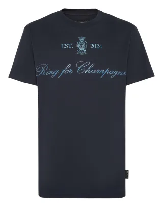 Embroidered Round Neck T-Shirt Stones