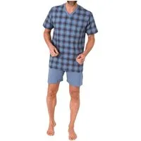 Normann Pyjama Normann Herren kurzarm Schlafanzug Shorty Pyjama - auch in Übergröße