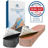 Axion Kinesiologie-Tape Precut Kinesiologie Tape 2er Set Beige und Schwarz (50-St) MEDIZINPRODUKT