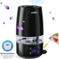 KNKA Luftbefeuchter Top-Befüllungs Intelligenter Aroma Diffuser, 4.5 l Wassertank, 360° Düse,Cool Mist Humidifier,Ruhig 28dB für Büro,Yoga,Schlafzimmer