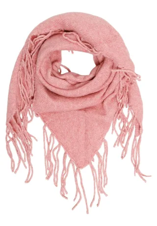 CARTOON - Dreieckstuch mit Fransen pink