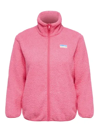 ONLY CARMAKOMA - CAREVA TEDDY JACKET OTW Pink Lemonade - Gr. - 52